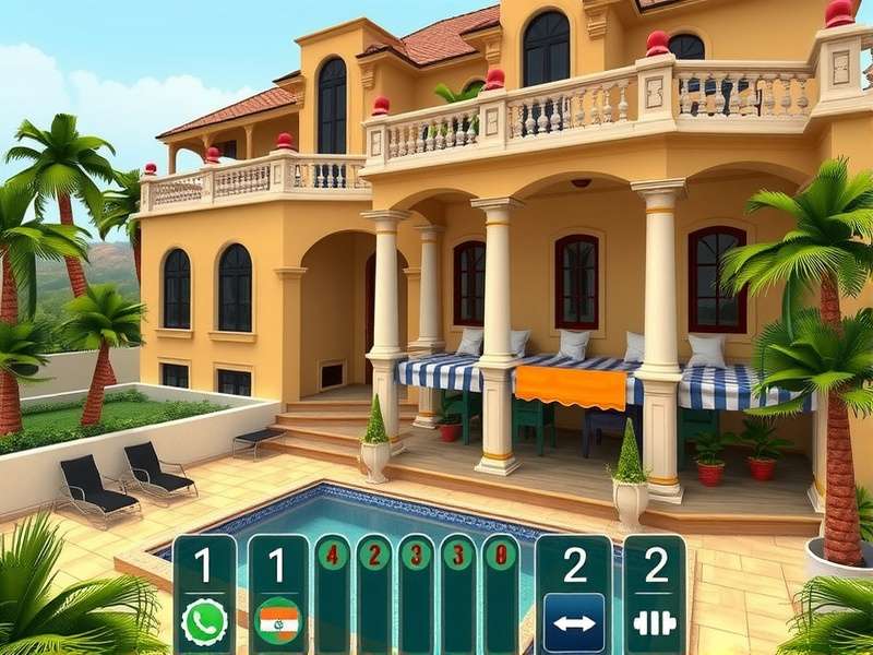 Mediterranean Mansion Maker building interface